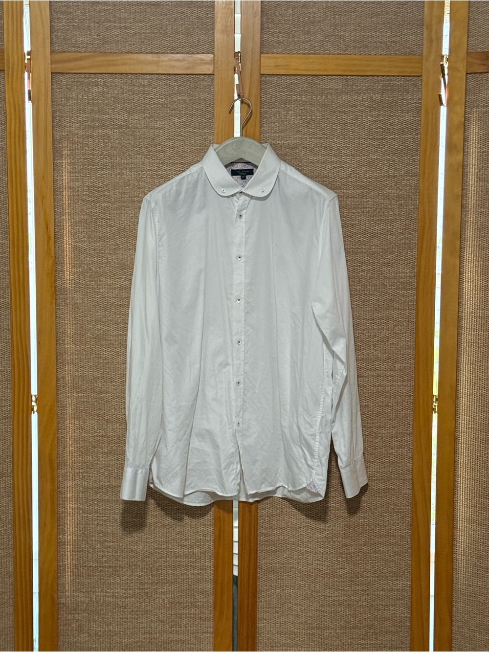 Ted Baker Men's White Button-Up Shirt - Classic Dress Shirt